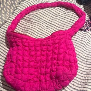 Quilted Pink Shoulder Bag